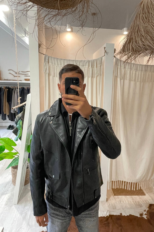 Chiodo ecopelle imbottito