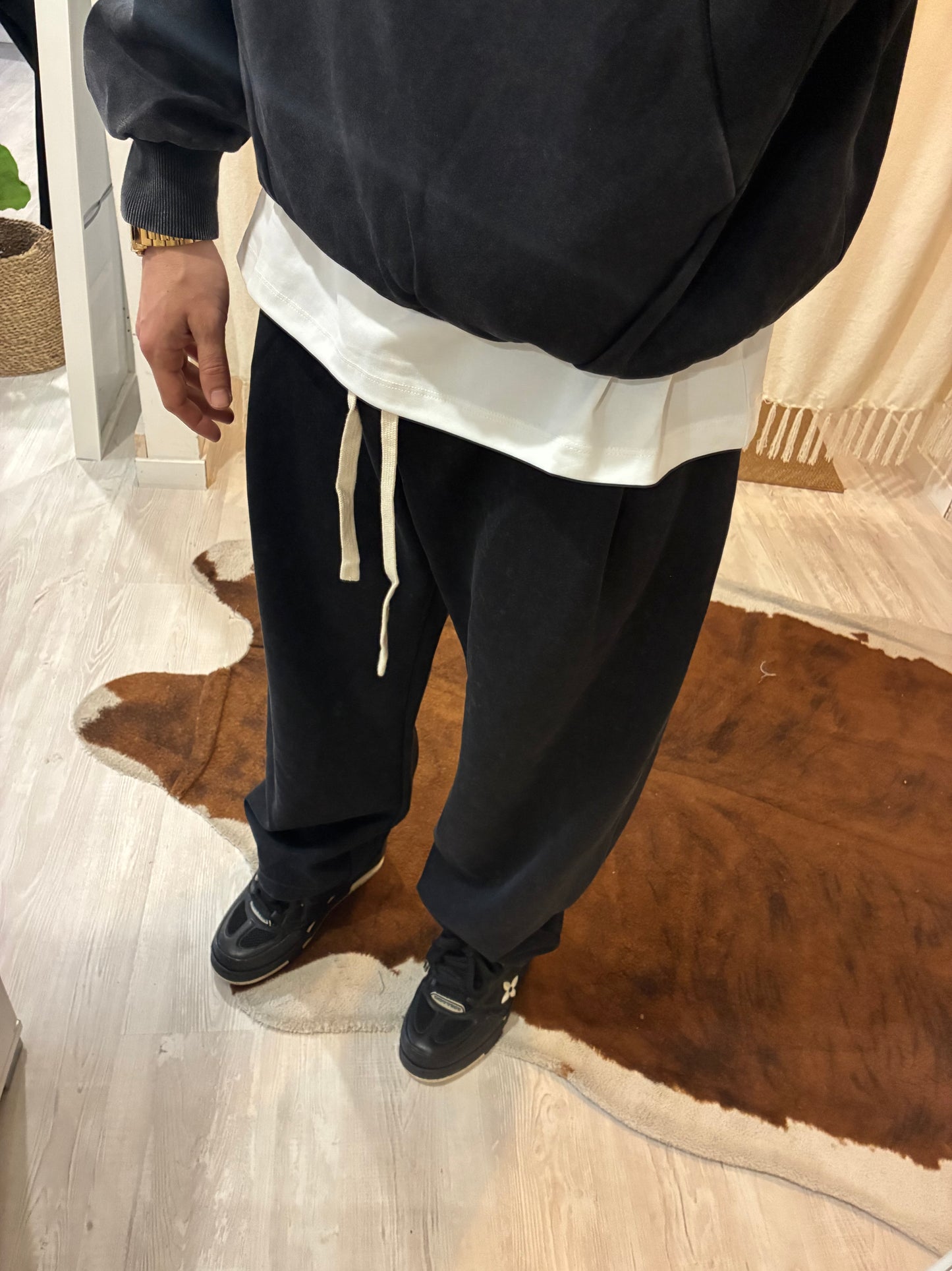 Coordinato tuta garzato