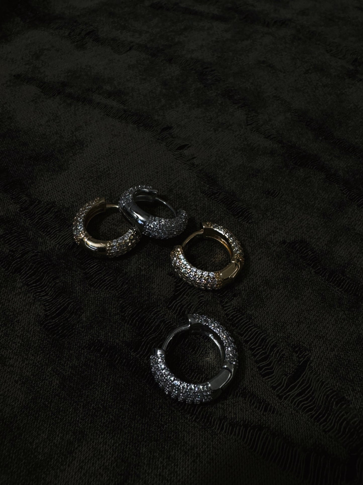 Orecchini cerchio diamanti