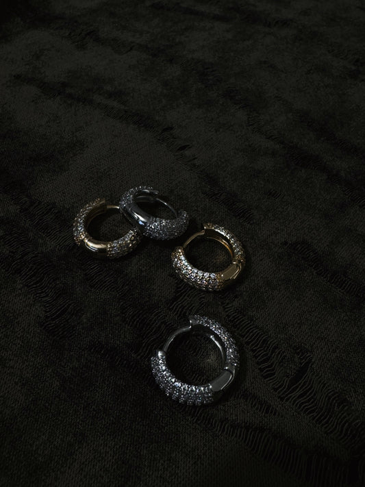 Orecchini cerchio diamanti